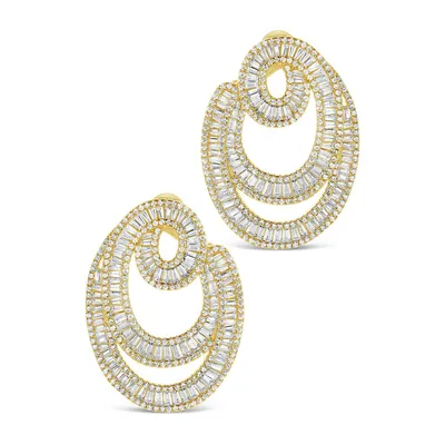 Arie Statement Studs Earring Sterling Forever Gold