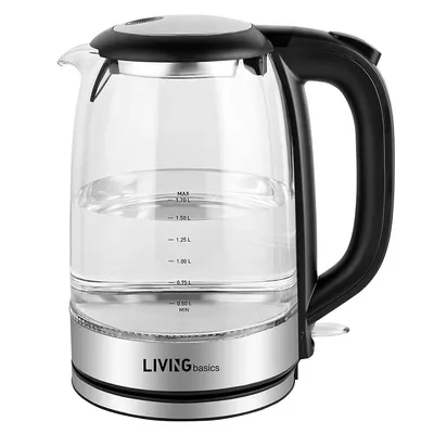 Brentwood 1.5 Liter 1000W Stainless Steel Electric Cordless Tea Kettle