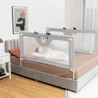 57" Bed Rails For Toddlers Vertical Lifting Baby Bedrail Guard With Lock