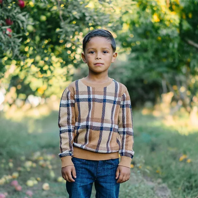 Hope & Henry Boys' V-Neck Cricket Sweater