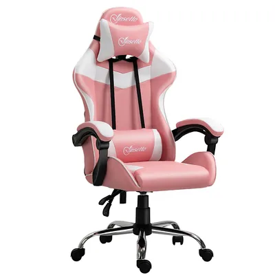 Gaming Chair With Lumbar Support And Headrest