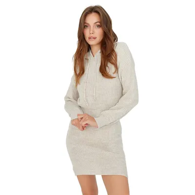Women Design Midi Sweater Dress Regular Fit Knitwear