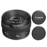 Ef 50mm F/1.4 Usm Lens + 58mm Uv Filter + Pouch + Lens Cap Holder