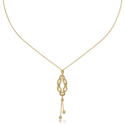 10kt Gold "love Knot" Necklace