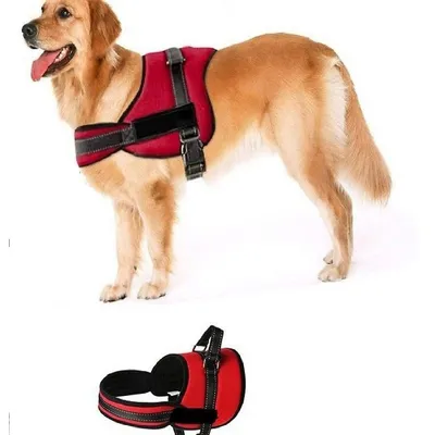 Dog Harness Adjustable Reflective Lightweight Breathable Pet Chest