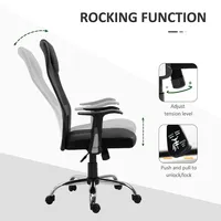 High Back Mesh Office Chair With Padded Headrest