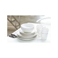 Gordon Ramsay x Royal Doulton Maze 16-Piece White Dinnerware Set