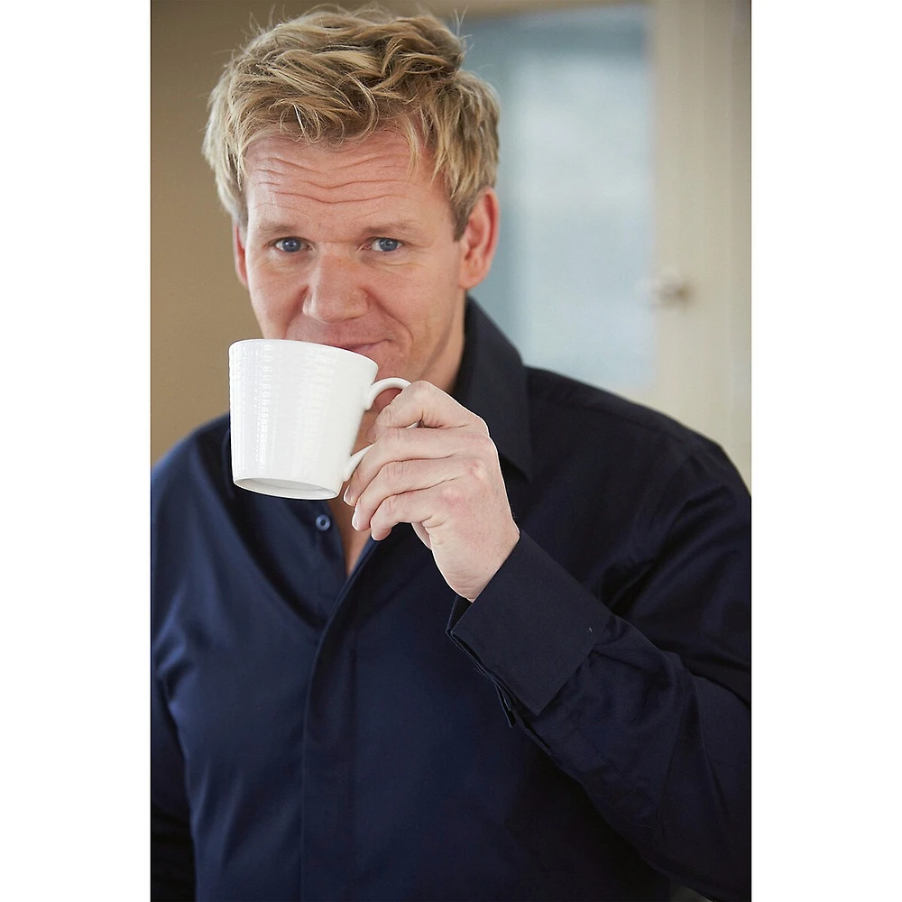 Gordon Ramsay x Royal Doulton Maze 16-Piece White Dinnerware Set