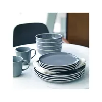 Gordon Ramsay x Royal Doulton Bread Street 16-Piece Slate Dinnerware Set