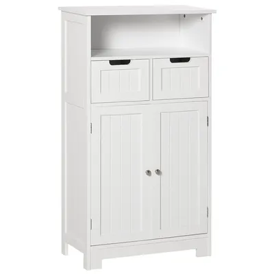 2-drawer Bathroom Cabinet With Adjustable Shelf