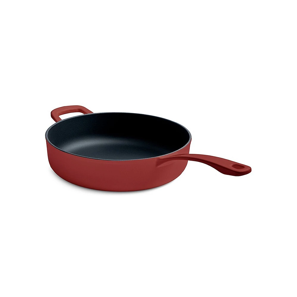 Sunnydaze 8 qt Cast Iron Pre-Seasoned Deep Dutch Oven with Handle