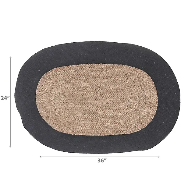 LyxJam Drum Rug Mat with Fabric Non Slip Bottom Floor Carpet , 4 x 4.6 Feet