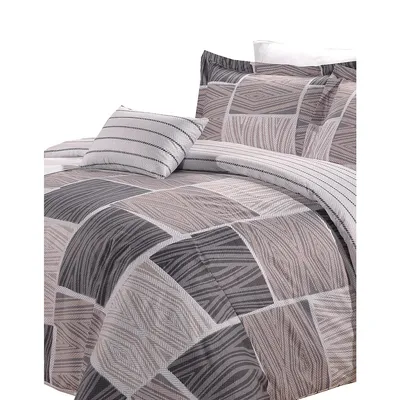 Eight-Piece Zigzag Duvet Cover and Sheet Set
