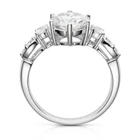14k White Gold & Round-cut 2.22 Ct. T.w. Created Moissanite Ring