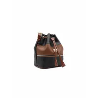 Bucket Bag - Leather and Canvas