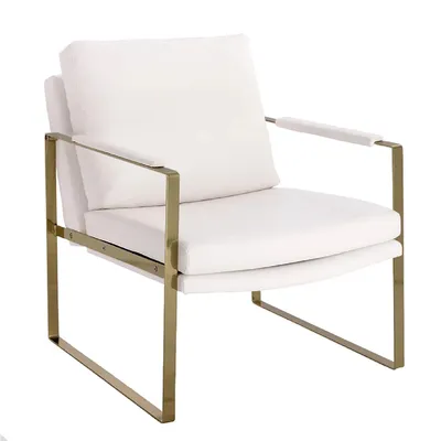 Guaynaa Arm Chair Gold White