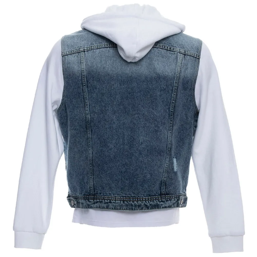 XRAY Mens Hybrid Denim Jacket With Hoodie | Hillcrest Mall