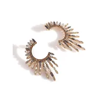 Designer Stone Studed Ear Cuffs