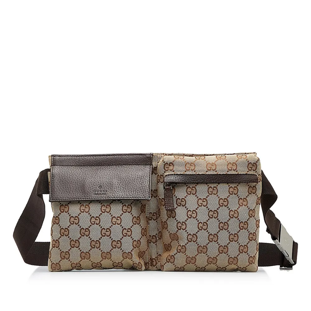 Gucci Pre-owned GG Canvas Belt Bag - Brown