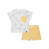 Ensemble short Nestor The Alligator pour bébé garçon, 2 pièces