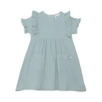 Little Girl's Like A Summer Rose Ruffled Dress