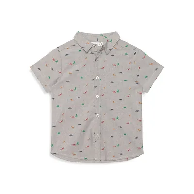 Chemise à manches courtes Mini Dinosaurs pour petit garçon