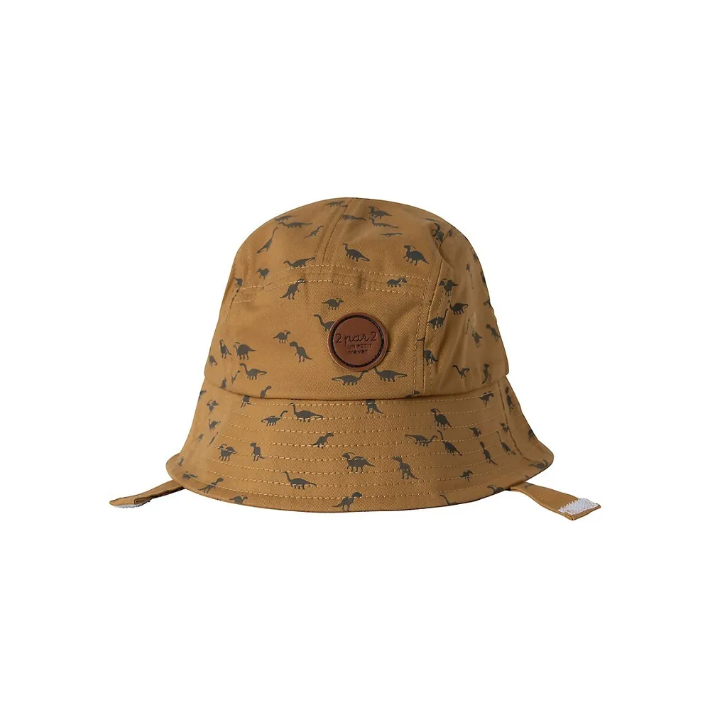 Little Kid's Floral Twill Bucket Hat