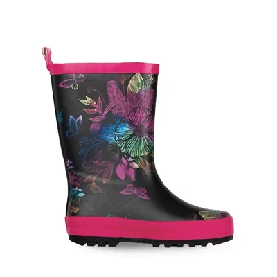 Little Kid's and Waterproof Printed Rain Boots