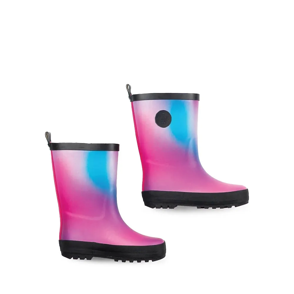 Little Kid's and Waterproof Printed Rain Boots