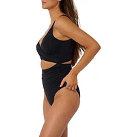 Wrap-Style Cutout One-Piece Swimsuit