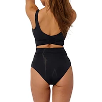 Wrap-Style Cutout One-Piece Swimsuit