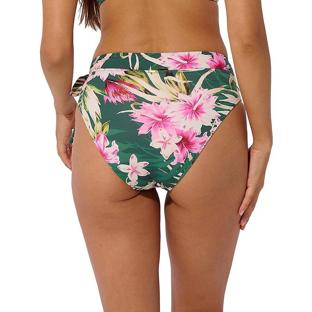 Tropic Shore High-Waist Bikini Bottoms