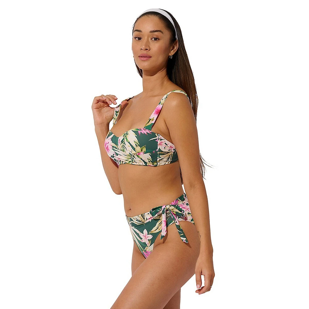 Tropic Shore High-Waist Bikini Bottoms