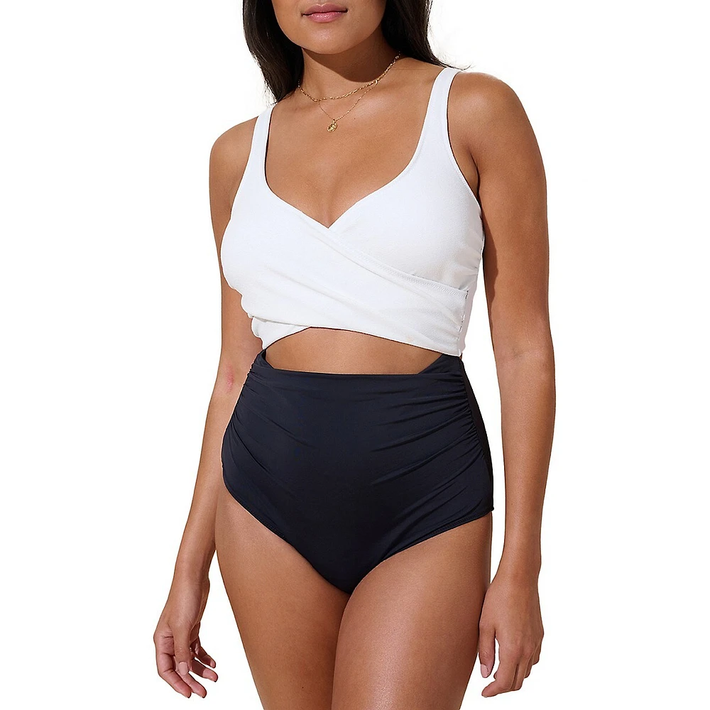 The Wrap Cutout One-Piece Swimsuit