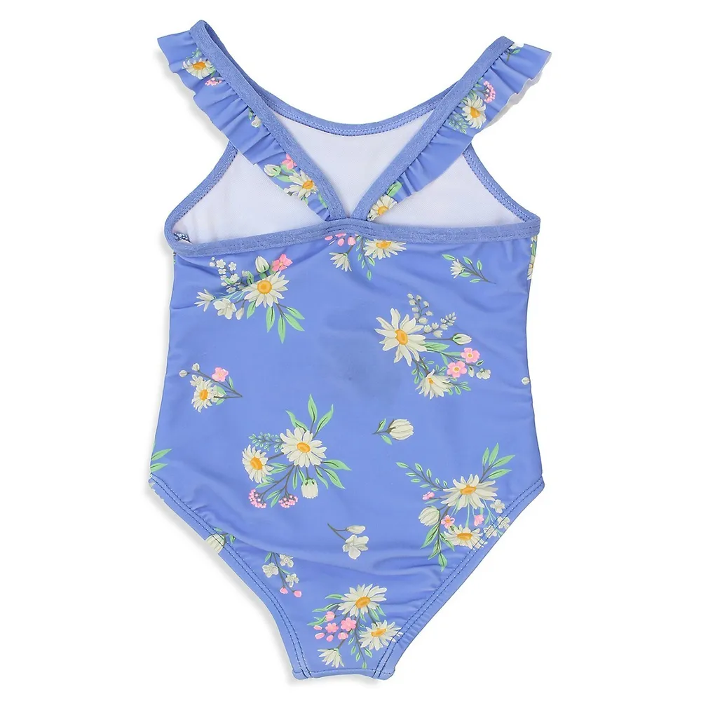 Baby Girl's Garden Party One-Piece Floral Swimsuit