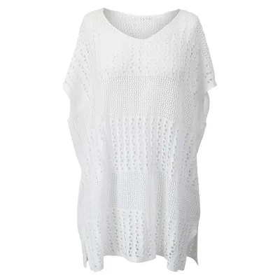 Boxy-Fit Crochet Cover-Up Tunic