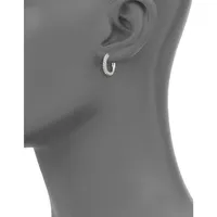 Small Pave Hoop Earrings