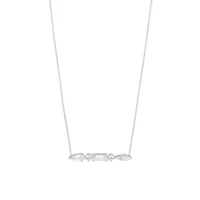 Invitation Only Multi Cubic Zirconia Bar Necklace