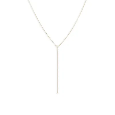 Brunch Goldplated Herringbone Y-Necklace