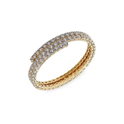 That’s A Wrap 18K Goldplated and Cubic Zirconia Wrap Tennis Bracelet
