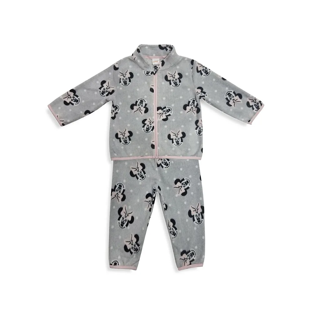 Baby Girl's 2-Piece Micropolar Fleece Pyjama Set