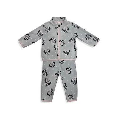Baby Girl's 2-Piece Micropolar Fleece Pyjama Set