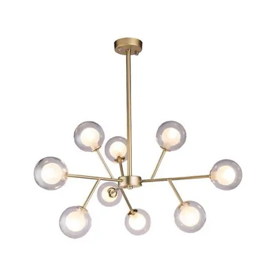 Pendant Light, Width 27.5 '', From The Goldwin Collection, Gold