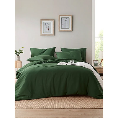 Rayon From Bamboo & Linen 3-Piece Duvet Cover Set