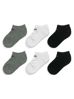Boy's 6-Pack Mesh Cushioned Ankle Socks