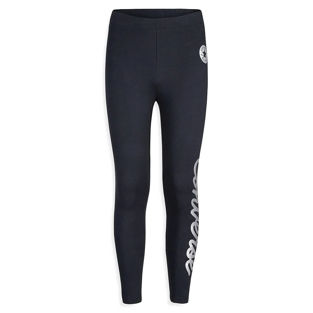 Champion large logo leggings in black