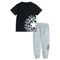 Little Boy's 2-Piece Chuck Patch Joggers Set