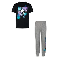 Little Boy's 2-Piece T-Shirt & Joggers Set