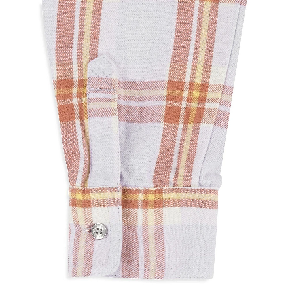 Girl's Hooded Flannel Shirt