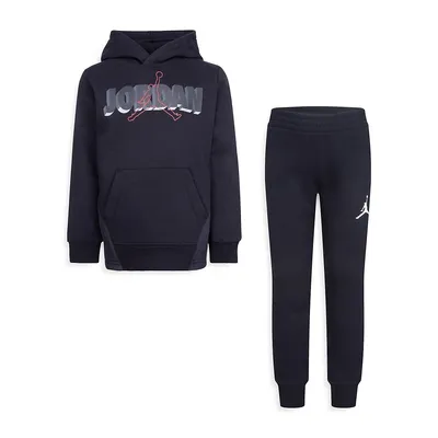 Little Boy's 2-Piece Sideline Hoodie and Joggers Set